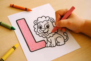Letters G to L Coloring Pages