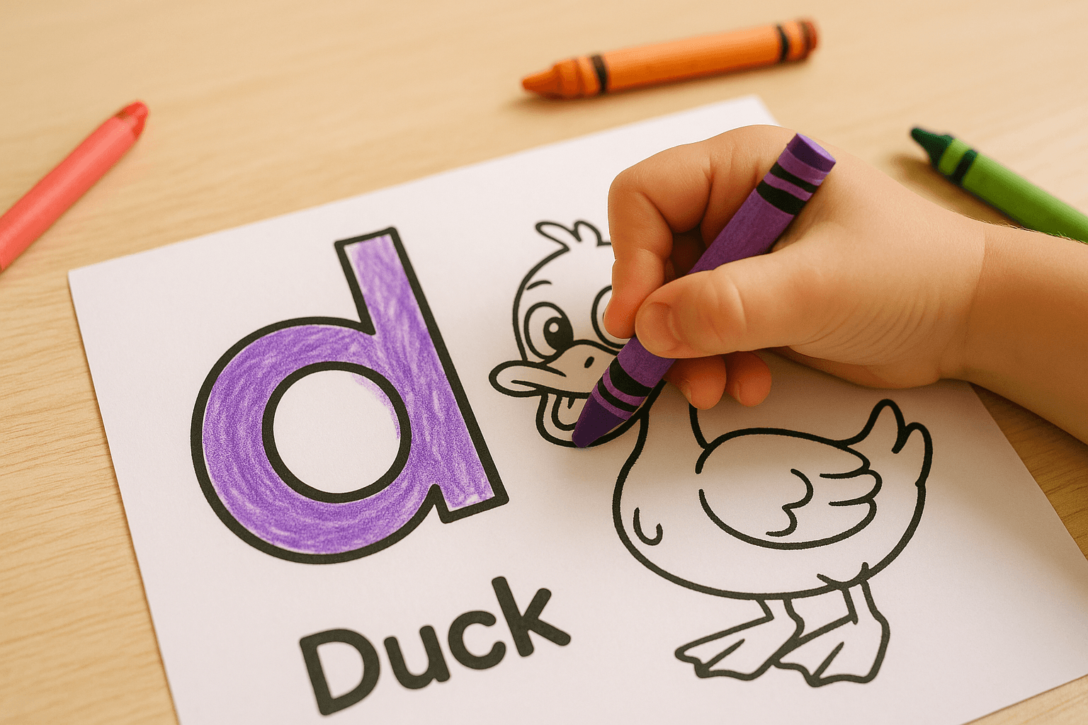 Letter ‘D’ Coloring Pages Bundle Download