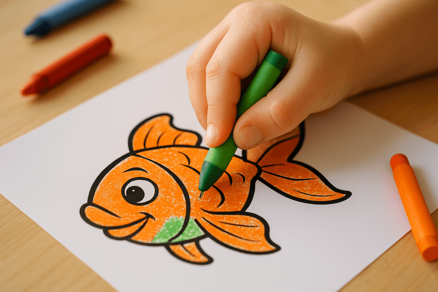 Goldfish Coloring Pages for Kids