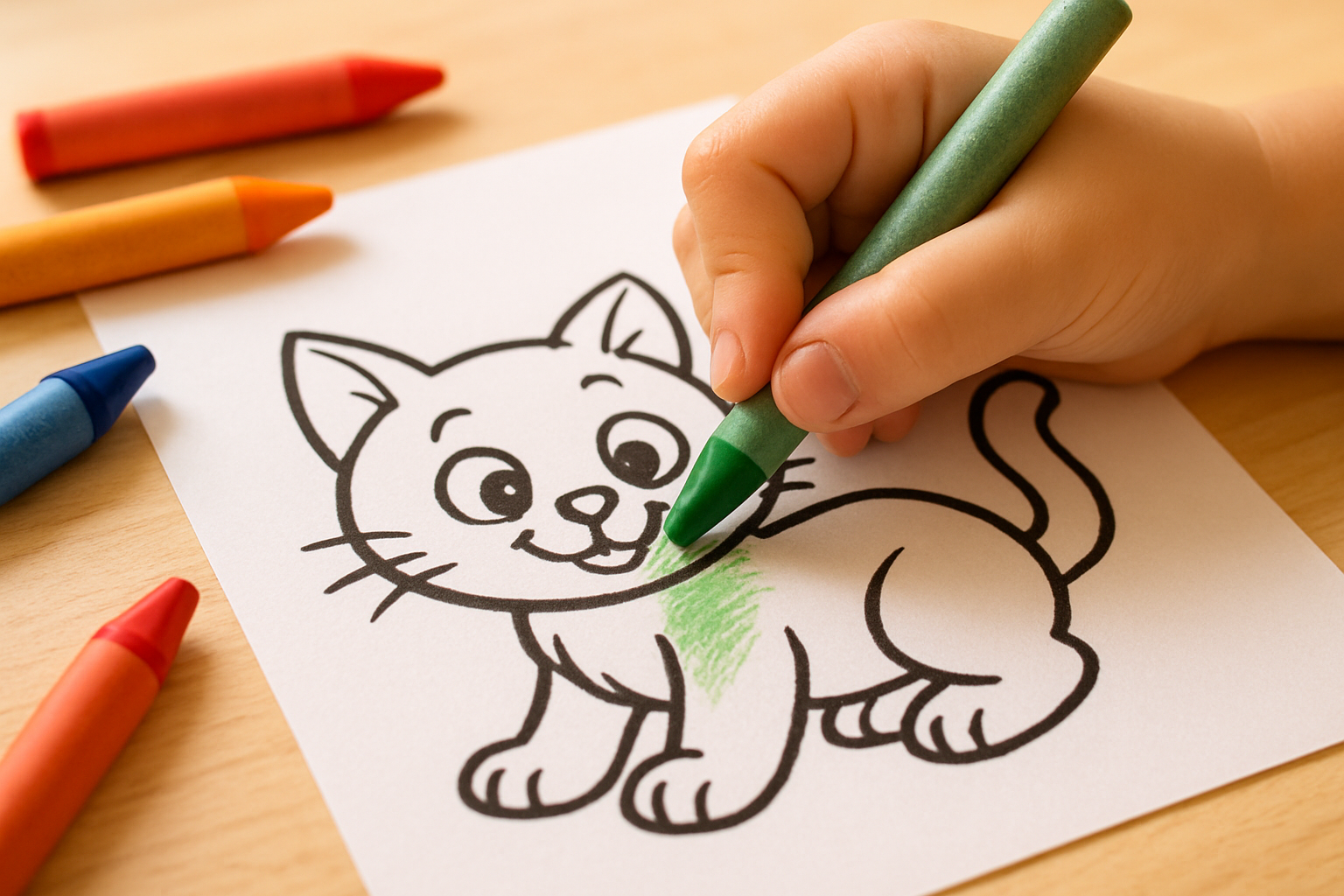 Kittens Printable Coloring Pages for Kids
