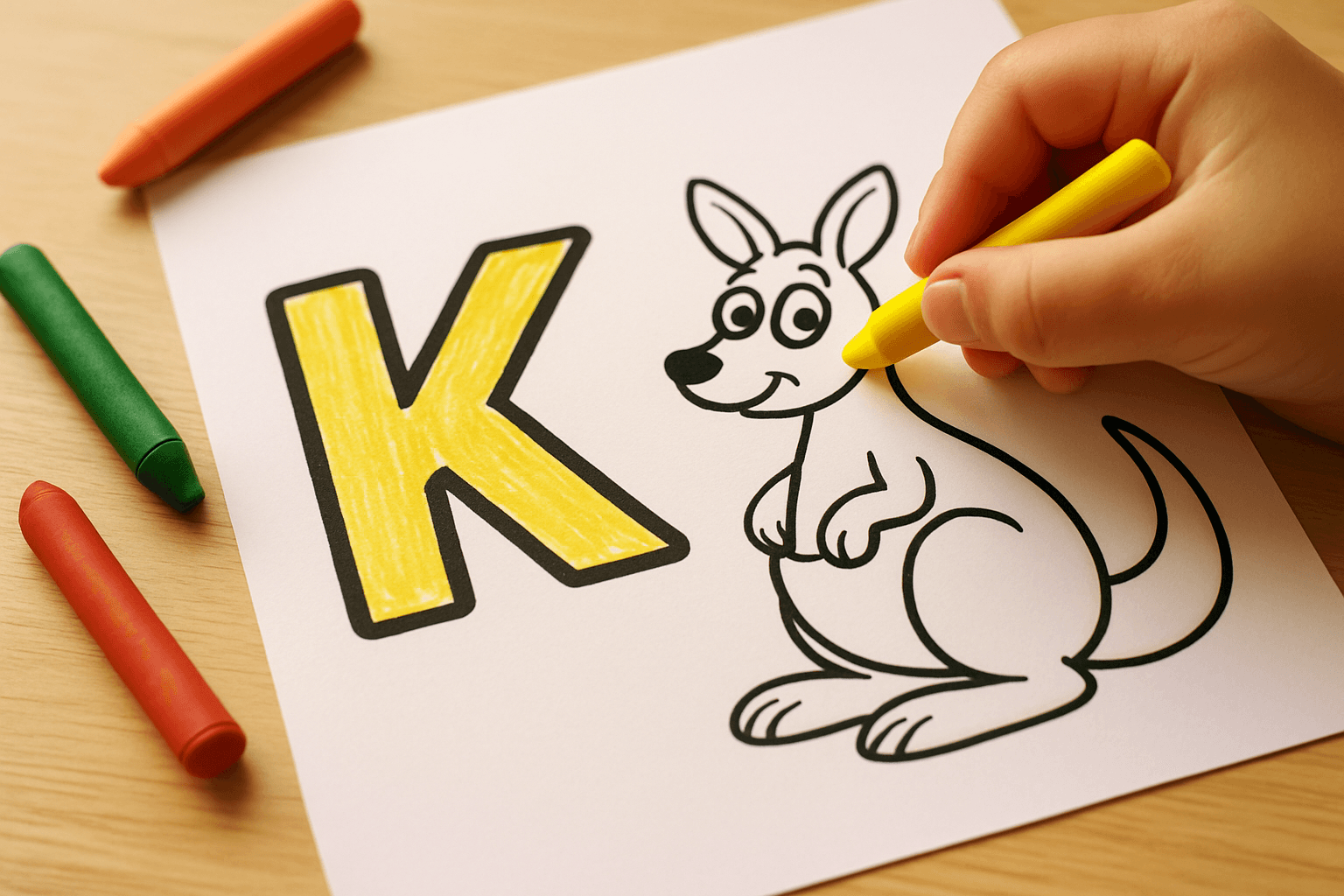 Letter K Coloring Pages Bundle