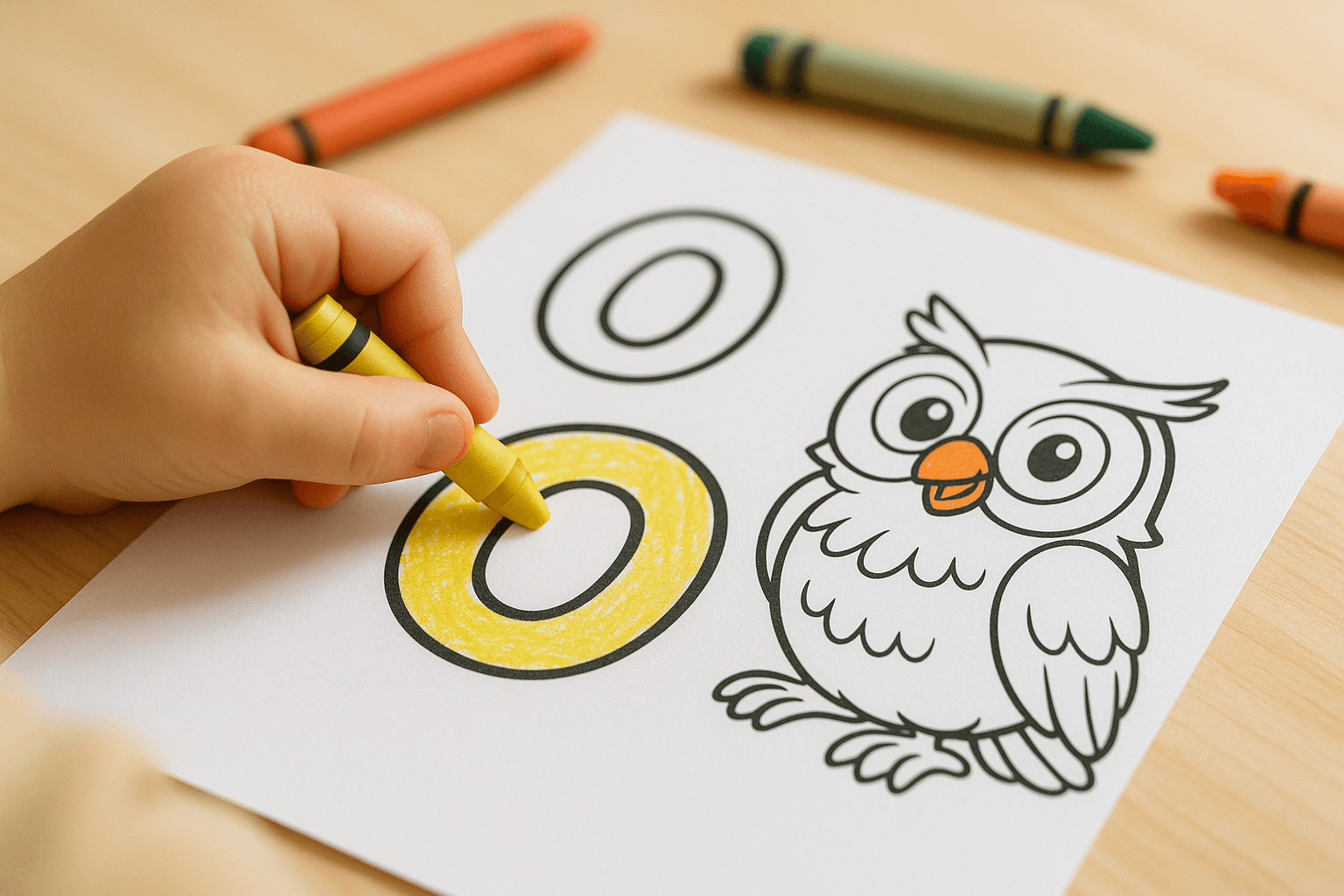 Letter ‘O’ Coloring Pages Bundle