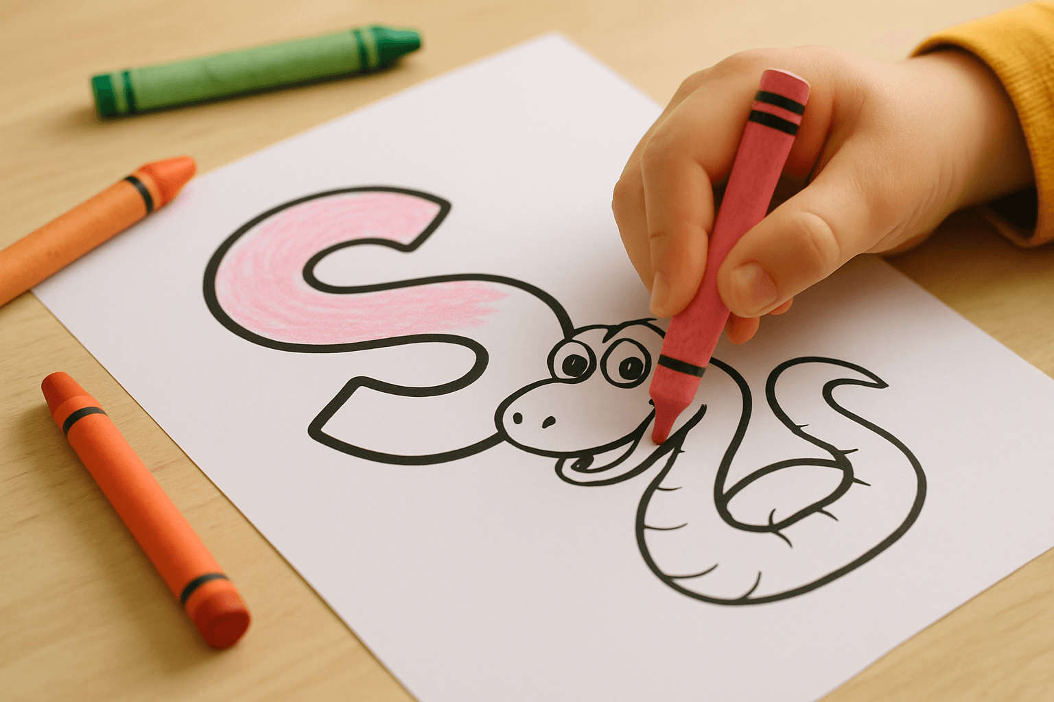 Letter ‘S’ Coloring Pages