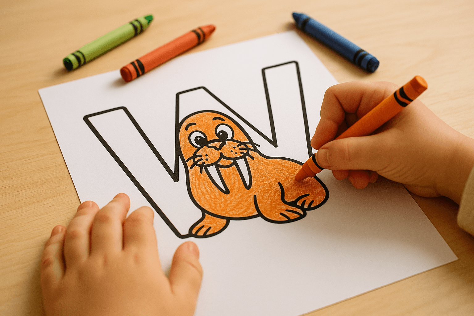 Letter W Coloring Pages Download Bundle