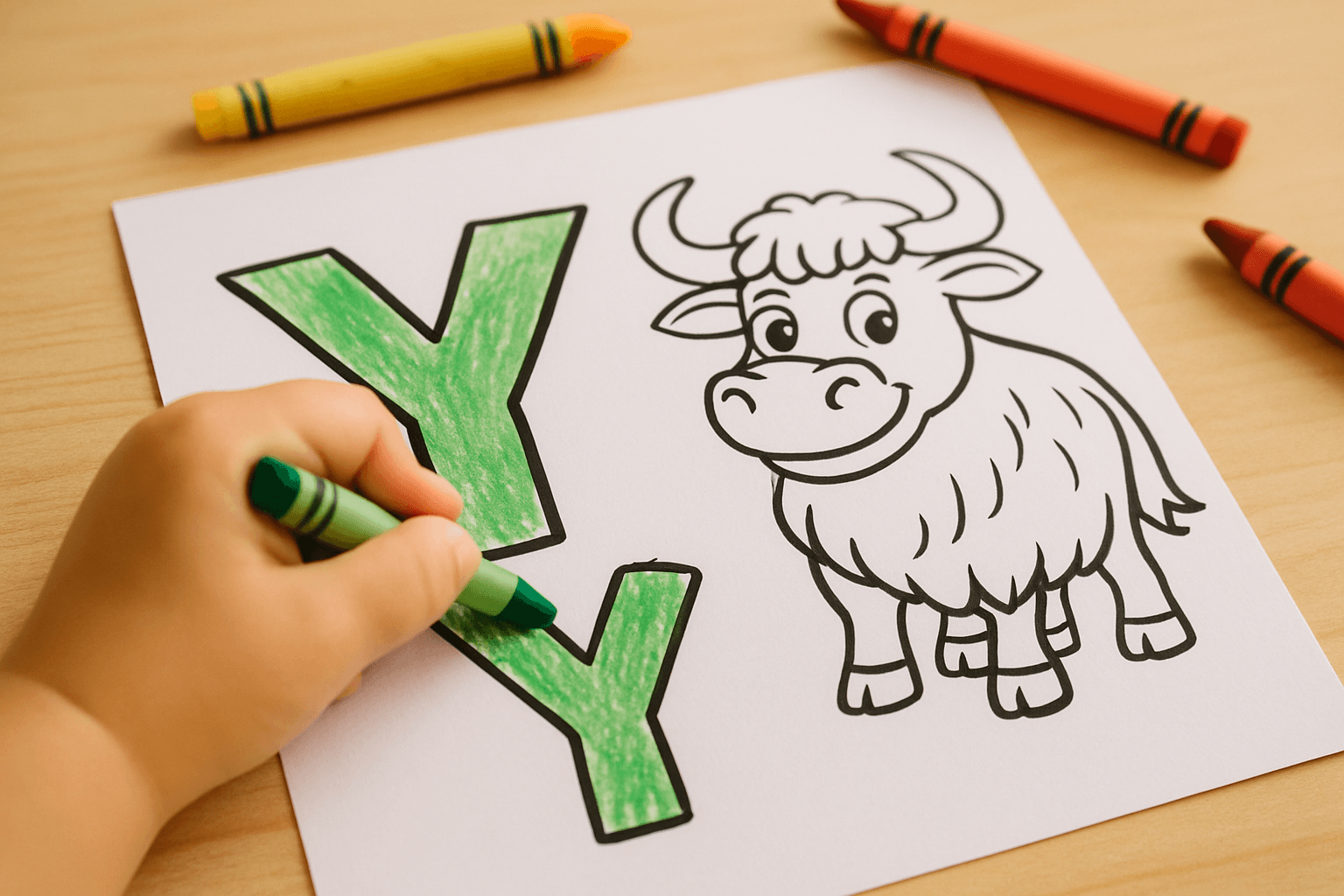 Letter Y Coloring Pages Bundle for Kids