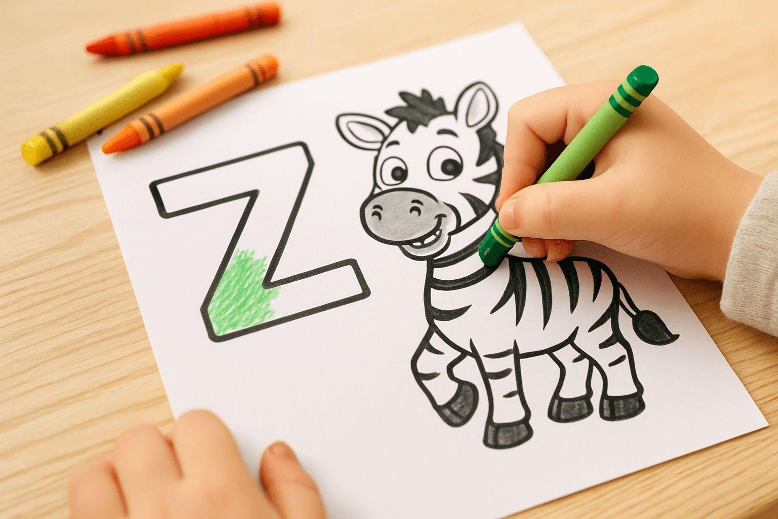 Letter Z Coloring Pages Bundle