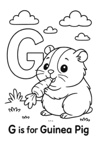 Guinea Pig eating a carrot 