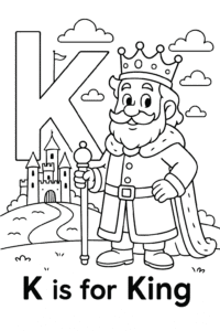 A majestic king ruling over his kingdom.