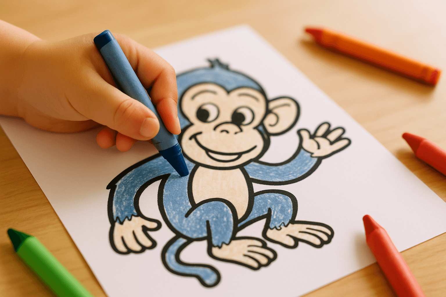 Explore the Jungle with Chimpanzee Coloring Pages for Kids