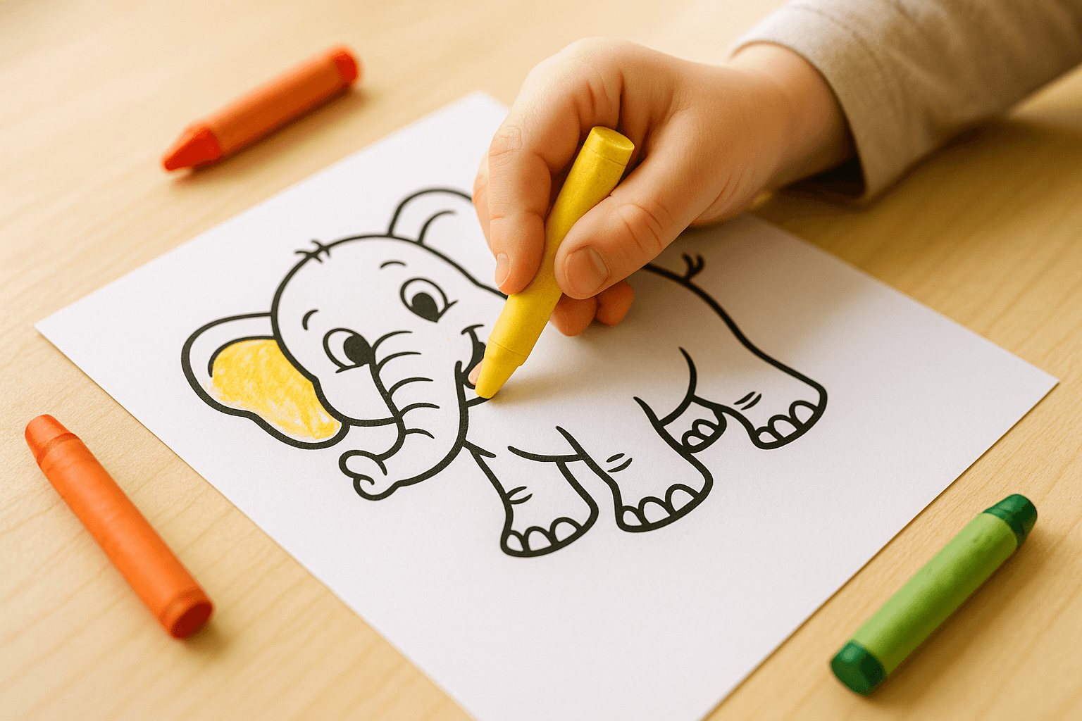 Elephant Coloring Pages: Jumbo Fun Sheets for Kids!