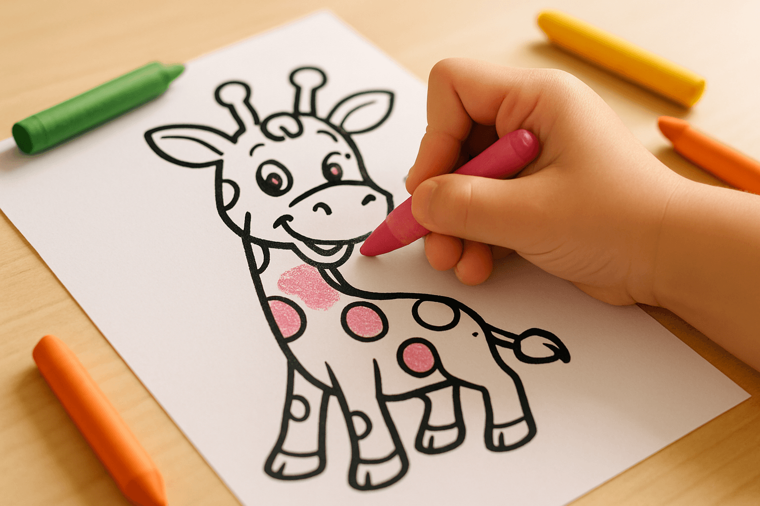 Giraffe Coloring Pages: Tall Tales and Gentle Giants for Kids