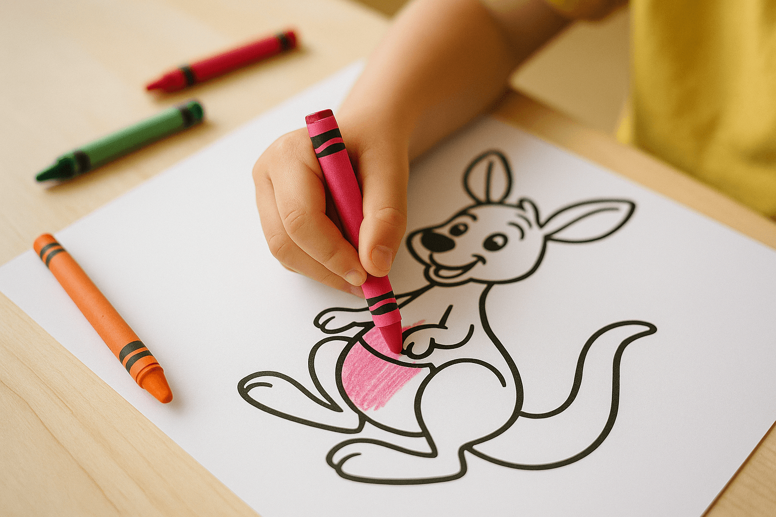 Kangaroo Coloring Pages for Kids