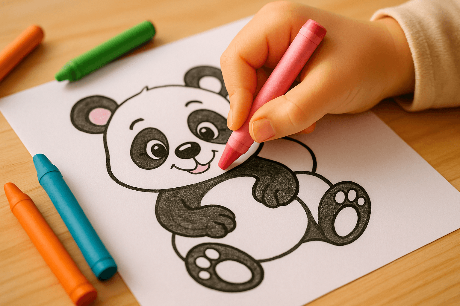Panda Coloring Pages: Adorable Panda PDF Bundle for Kids