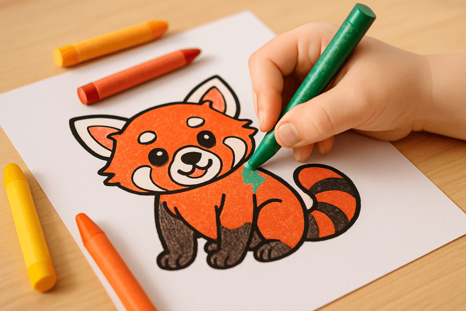 Red Panda Coloring Pages
