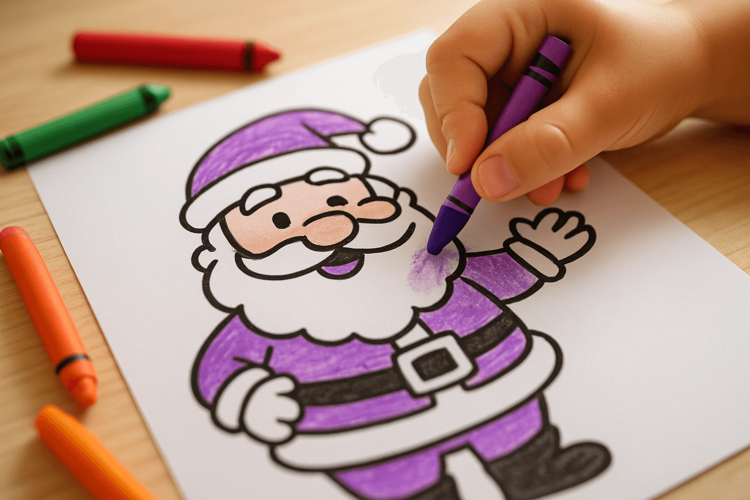 Father Christmas Coloring Pages