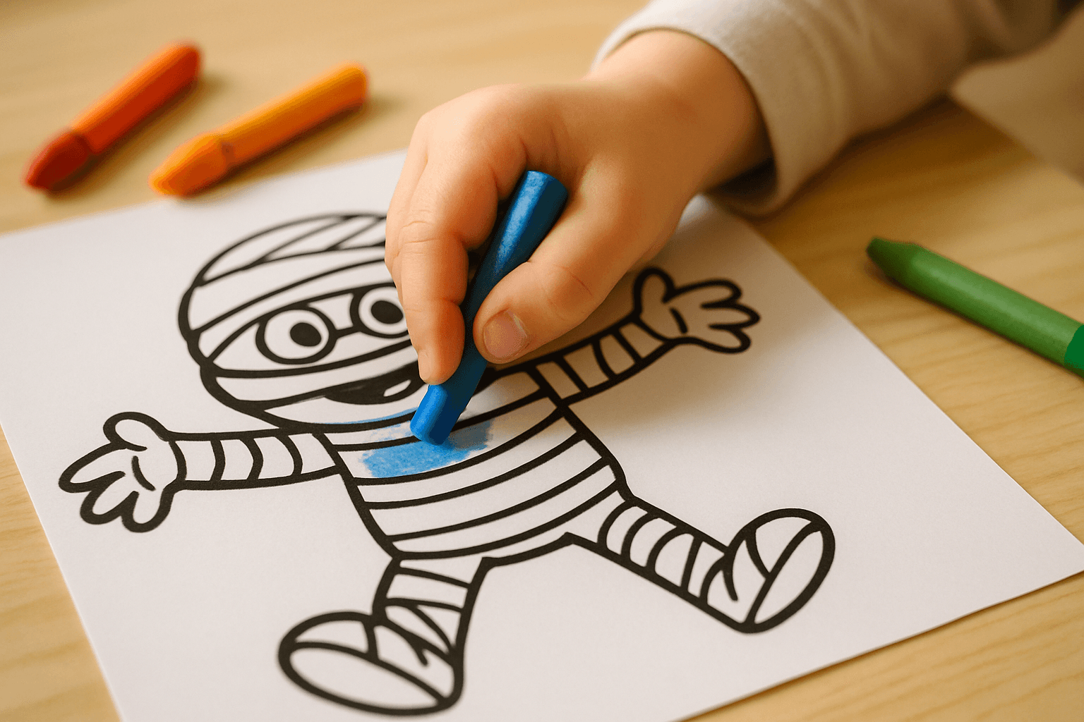 Mummy Coloring Pages for Spooky Halloween Fun