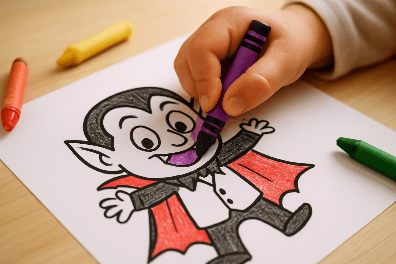 Vampire Coloring Sheets for Halloween: Downloadable PDF