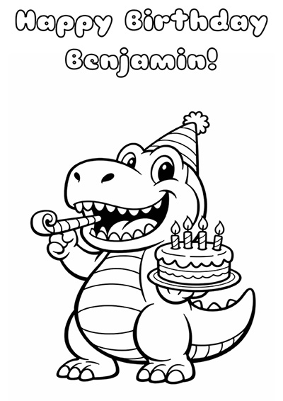 Free personalized Coloring page image